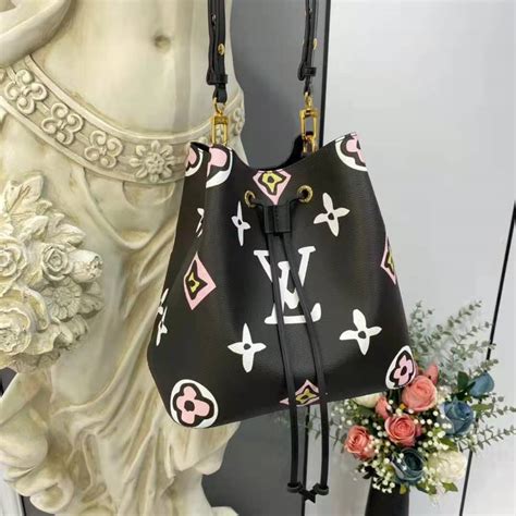 louis vuitton black bucket bag|louis vuitton bucket bag monogram.